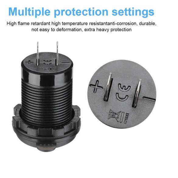 Autós Dual USB töltőaljzat, 12V - 24V gyorstöltés, 4,2 A, LED voltmérővel