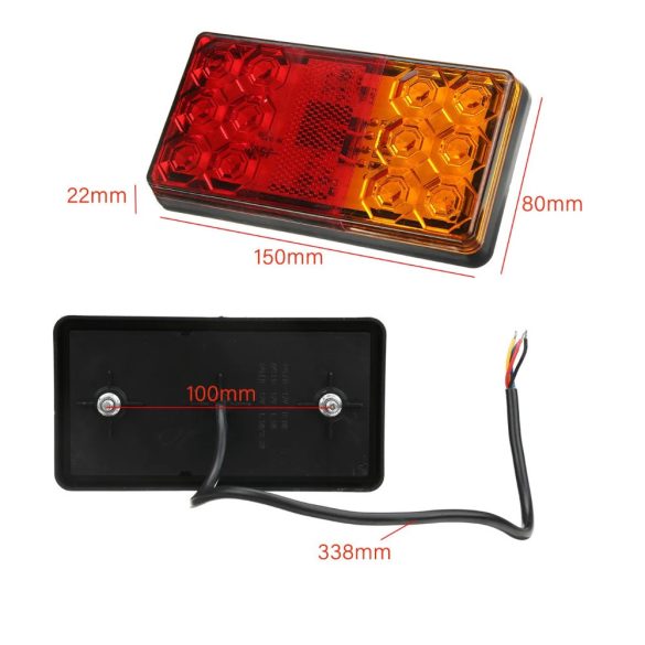 24 V 12 V LED hátsó lámpa ECE