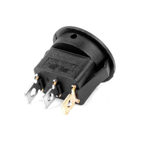 Round Rocker Switch LED megvilágítású autós műszerfalkapcsoló, zöld