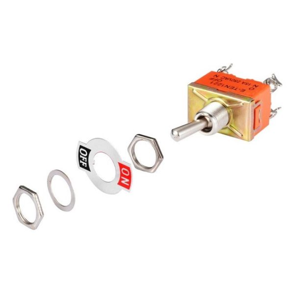 E-TEN1321 billenőkapcsoló, 6 tűs BE-BE tápkapcsoló