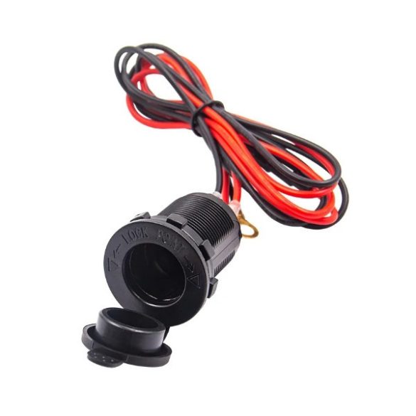 12V vízálló autó szivargyújtó aljzat kábel