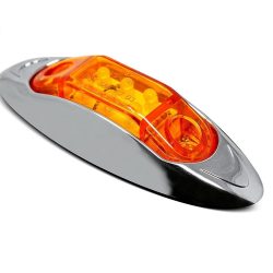   Oldalsó jelzőfény lámpa, borostyánsárga, 3 LED-es, 12 V 24 V