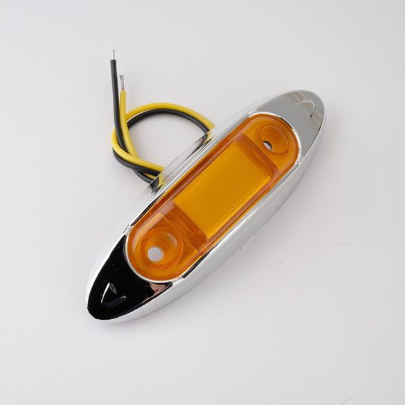 Oldalsó jelzőfény lámpa, borostyánsárga, 3 LED-es, 12 V 24 V
