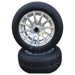 Golfkocsi alufelni és gumiabroncs, Duro, 190/50 R12 6PR