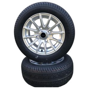 Golfkocsi alufelni és gumiabroncs, Duro, 190/50 R12 6PR