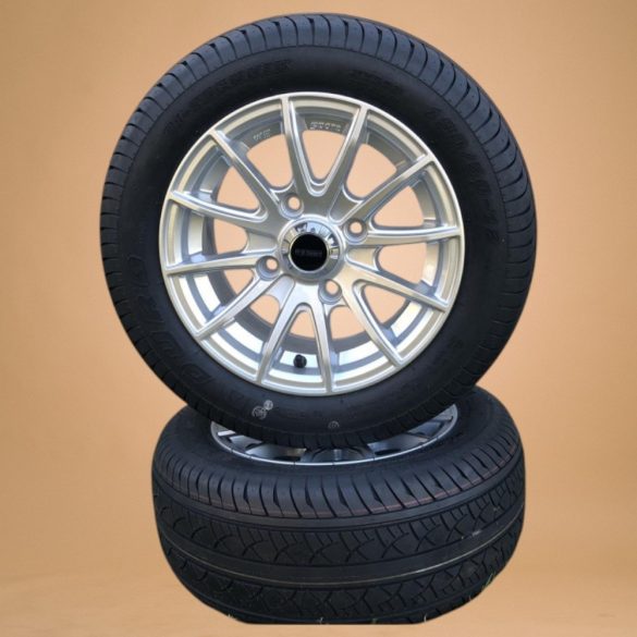 Golfkocsi alufelni és gumiabroncs, Duro, 190/50 R12 6PR