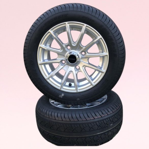 Golfkocsi alufelni és gumiabroncs, Duro, 190/50 R12 6PR