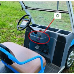 Yamaha G31E golfkocsi műszerfal