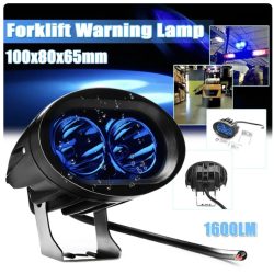 Targonca LED biztonsági lámpa, kék, 10-48V DC, 20W