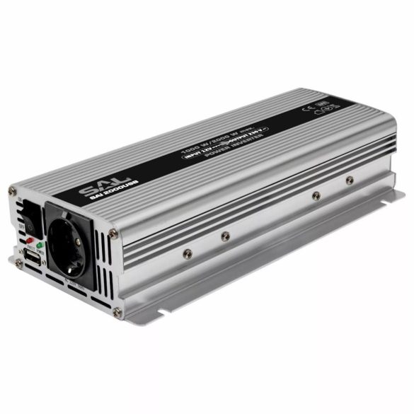 Inverter, 11023EH, 12V-ról 220V-ra, 1000W
