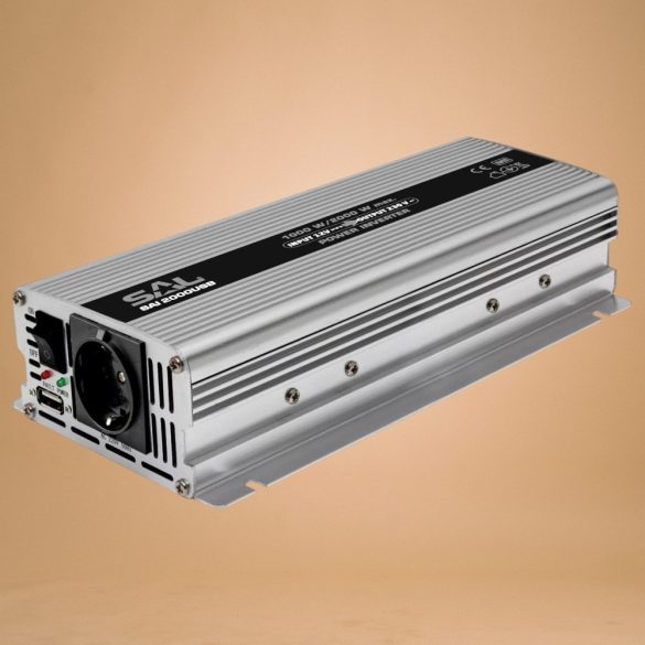 Inverter, 11023EH, 12V-ról 220V-ra, 1000W