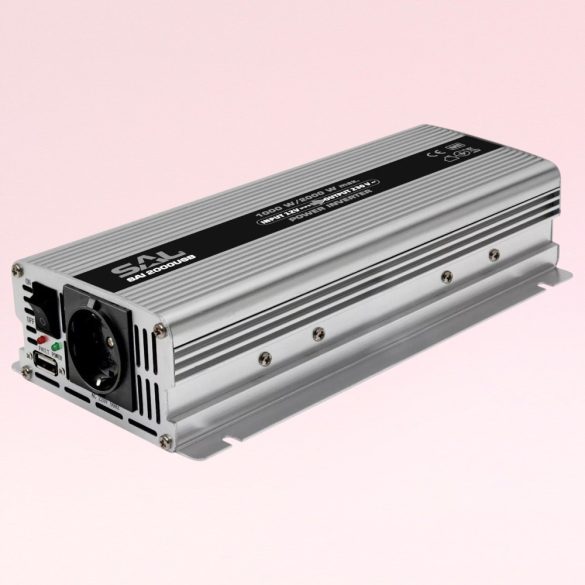 Inverter, 11023EH, 12V-ról 220V-ra, 1000W