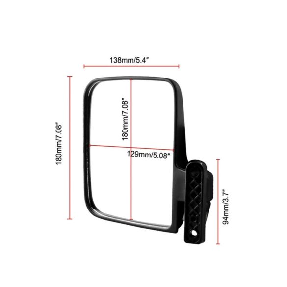 Golfkocsi oldaltükör, 2db-os, univerzális