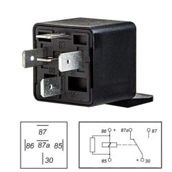 Index relé, 12V, 40A, 5 lábú