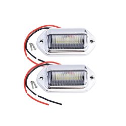 Led rendszámtábla világítás, 2db, fekete