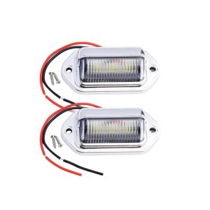 Led rendszámtábla világítás, 2db, fekete