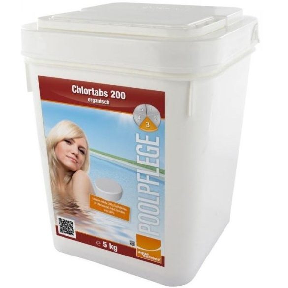 Aquacorrect Chloretabs (200 gr) 90 % 5kg, klórtabletta