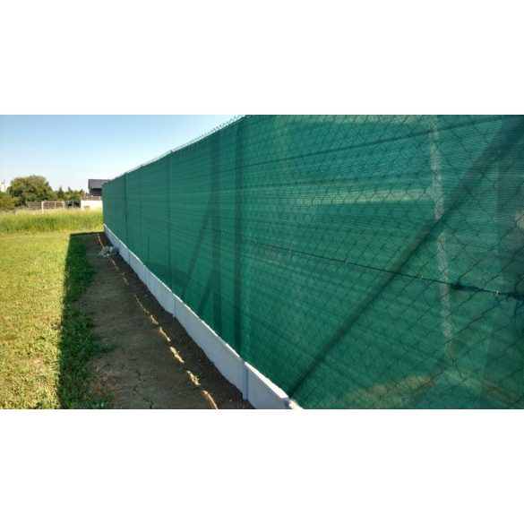 Árnyékoló háló medence fölé, kerítésre, GOLDTEX 1,2x10m zöld 95%-os takarás