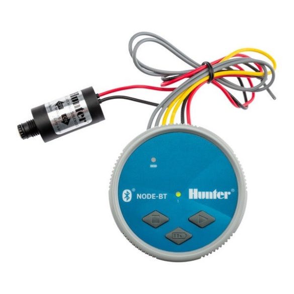 HUNTER Bluetooth vezérlő NODE-BT-100 - elemes, szolenoiddal, mágnesszelep nélkül, 1 körös, kültéri