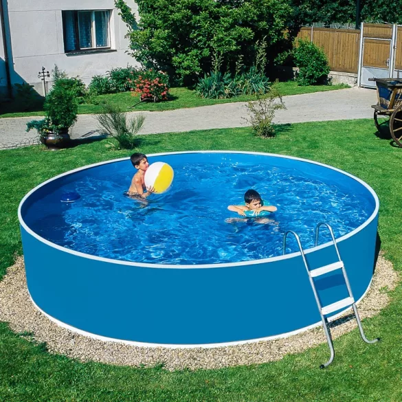 Medence belső fólia, Lagoon, fémpalástos medencékhez, kör alakú, 0.25 mm vastag, D3.5 x 0.9 m, kék