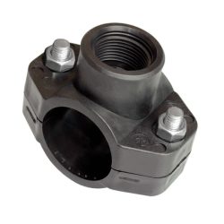 KPE nyereg BM 25mm x 3/4" - Belső menetes, megfúrós - 5db-os csomag