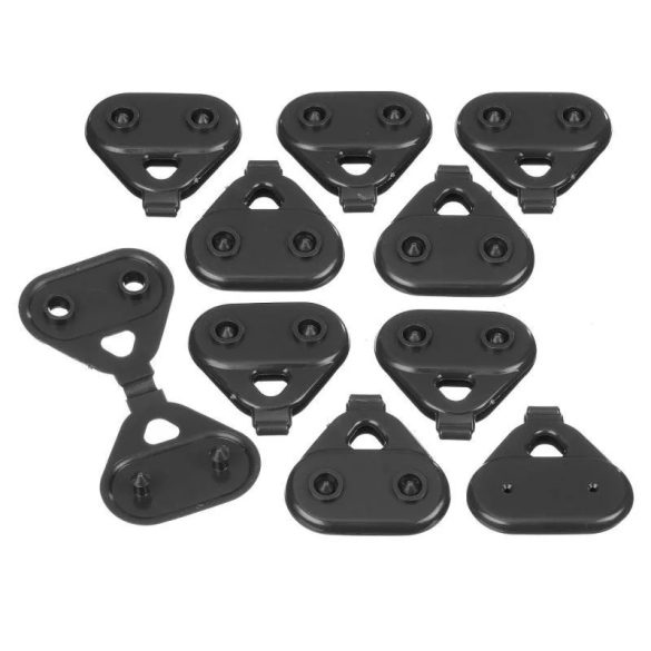 Árnyékoló háló rögzítő csipesz - klipsz, Fast,clip mesh/nets grafitszürke  - 10 db /csomag