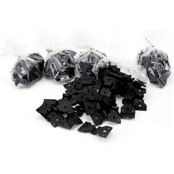 Árnyékoló háló rögzítő csipesz - klipsz, Fast,clip mesh/nets szürke  - 10 db /csomag