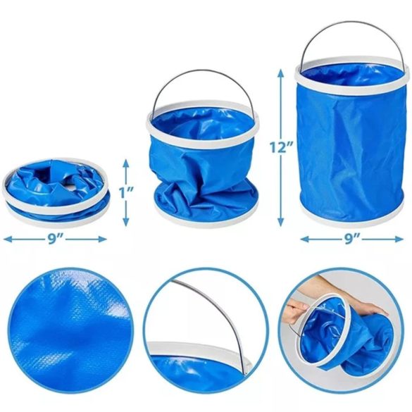 14 részes autó tisztító készlet, külső és belső tisztításhoz, táskával, kék, WOOZE Car Cleaner Set 