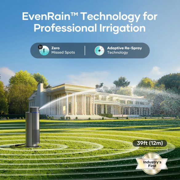 Aiper IrriSense robot gyeplocsoló, 222-445m2, locsolási távolság: 12m, kábel távolság: 10m, vízállóság: IPX6