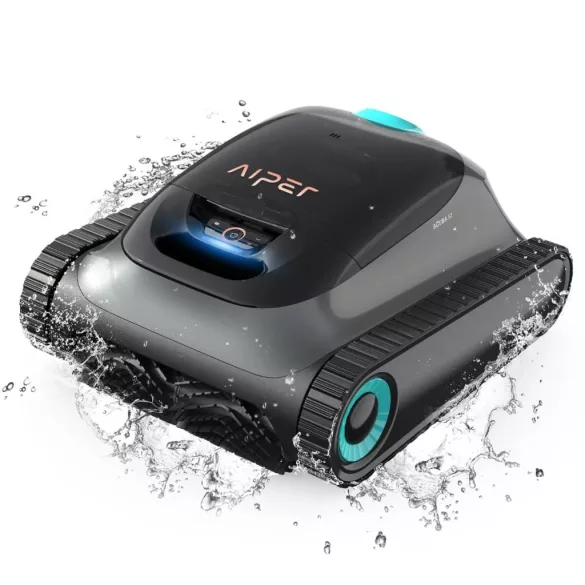 Aiper Scuba S1 akkumulátoros medencetisztító robot, 150 m2, 265 l/perc, szűrőkosár: 3,5 l