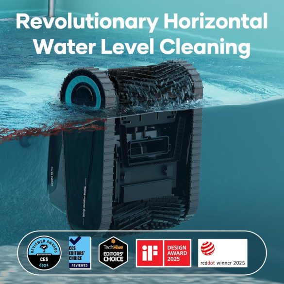 Aiper Scuba S1 Pro akkumulátoros medencetisztító robot, 200 m2, 420 l/perc, szűrőkosár: 5 l