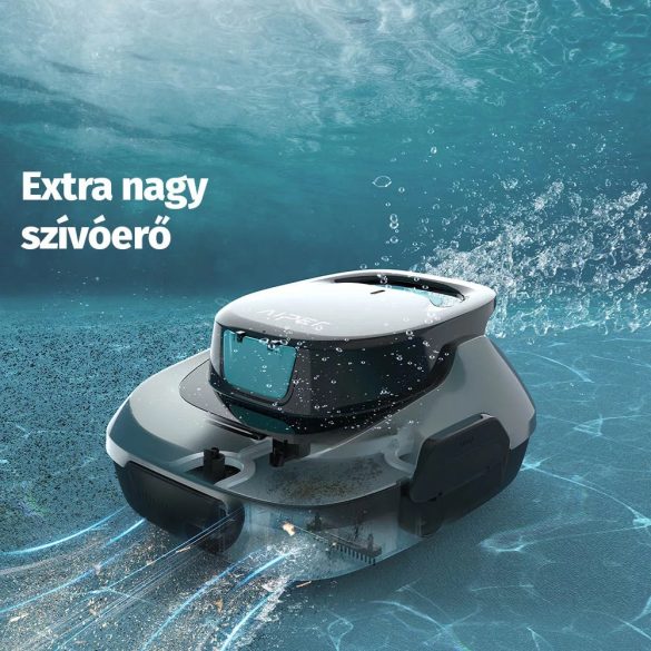 Aiper Scuba SE akkumulátoros medencetisztító robot, 80 m2, 75 l/perc, szűrőkosár: 2 l