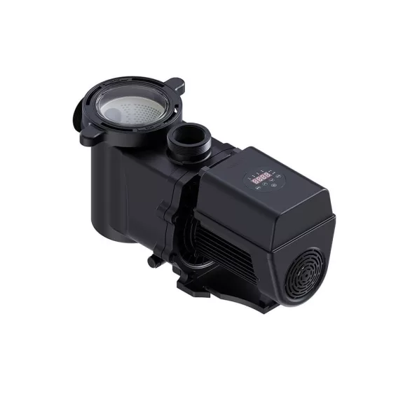 Inverteres medence szivattyú, Aquagem InverEco DE19, digitális vezérlés, 30–100% teljesítményszabályzás, 4 programozható időzítés, érintőkijelző, visszamosás funkció, 0,8 kW, 23,5 m3/h