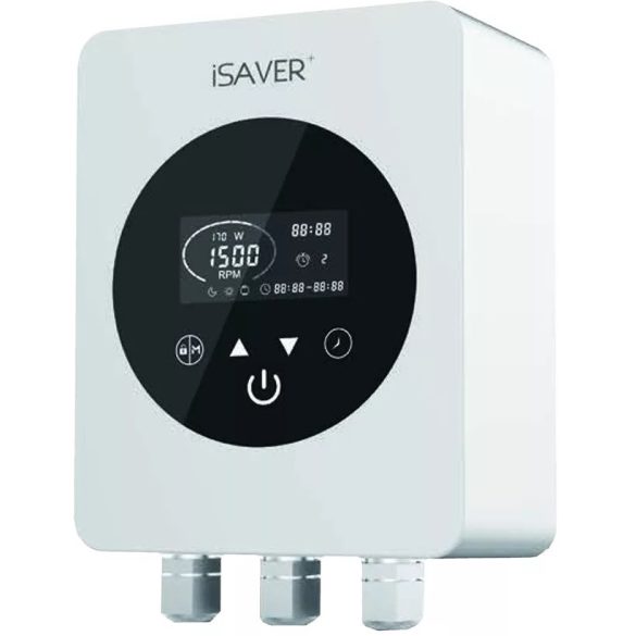 Aquagem iSaver+ 1100C inverter, frekvenciaváltó medence szivattyúhoz, érintőkijelzős, 400V