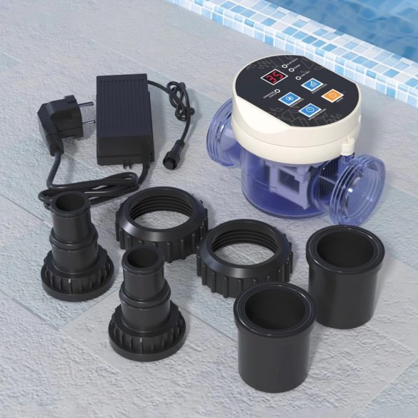 Medence sóbontó, Neo Smart 12 gr/h, kompakt kivitel, Wi-Fi és Bluetooth vezérlés, automata vízfertőtlenítés, alacsony sótartalom, beépített áramláskapcsoló