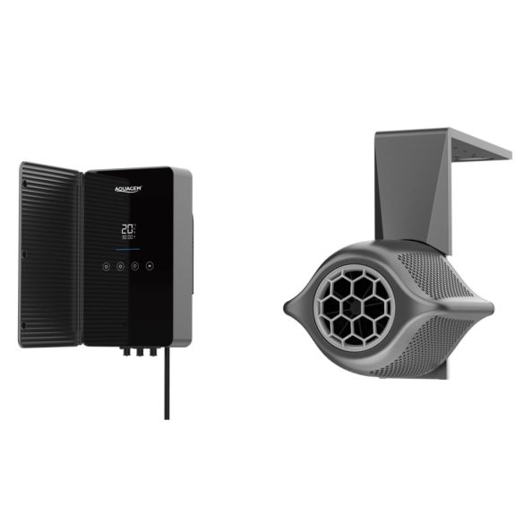 Ellenáramoltató, Fairland Surfing SwimJet M120, 344 × 364 × 281 mm, szürke, inverteres PMSM motorral, érintőképernyős vezérléssel, 0.5 kW