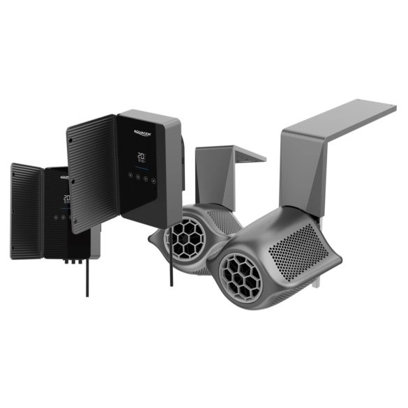 Ellenáramoltató, Fairland Surfing SwimJet M120, 344 × 364 × 281 mm, szürke, inverteres PMSM motorral, érintőképernyős vezérléssel, 0.5 kW