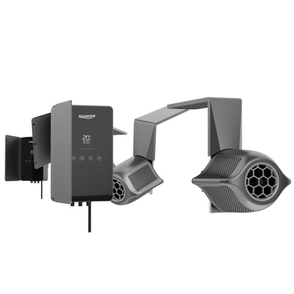 Ellenáramoltató, Fairland Surfing SwimJet M120, 344 × 364 × 281 mm, szürke, inverteres PMSM motorral, érintőképernyős vezérléssel, 0.5 kW