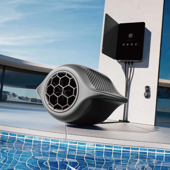 Ellenáramoltató, Fairland Surfing SwimJet M120, 344 × 364 × 281 mm, szürke, inverteres PMSM motorral, érintőképernyős vezérléssel, 0.5 kW