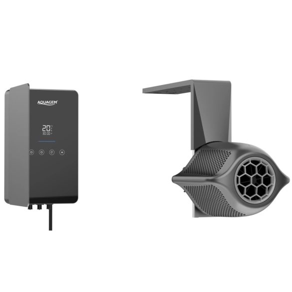 Ellenáramoltató, Fairland Surfing SwimJet M180, 344 × 364 × 281 mm, szürke, inverteres PMSM motorral, érintőképernyős vezérléssel, 0.8 kW