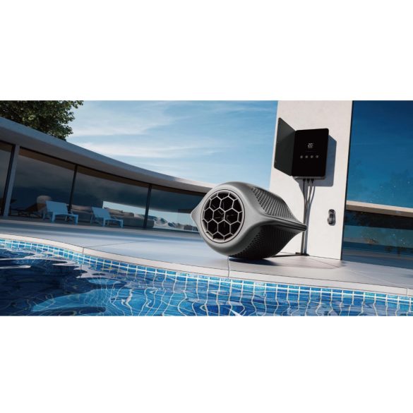 Ellenáramoltató, Fairland Surfing SwimJet M180, 344 × 364 × 281 mm, szürke, inverteres PMSM motorral, érintőképernyős vezérléssel, 0.8 kW