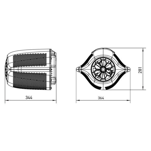Ellenáramoltató, Fairland Surfing SwimJet M180, 344 × 364 × 281 mm, szürke, inverteres PMSM motorral, érintőképernyős vezérléssel, 0.8 kW