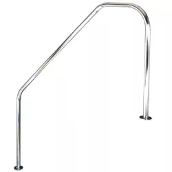   Medence korlát, AISI316, FX-06, 1167 x 1829 x 460 mm, ezüst, rozsdamentes acél, polírozott, karimás rögzítés, 1 db/csomag