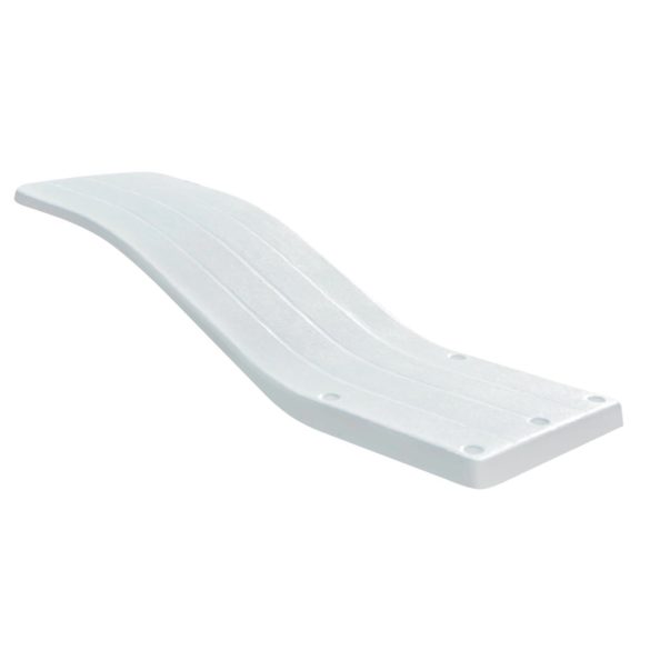 Medence ugródeszka, Bali, üvegszálas kivitel, fehér, 1,6 m, csúszásmentes felület, 100 kg teherbírás