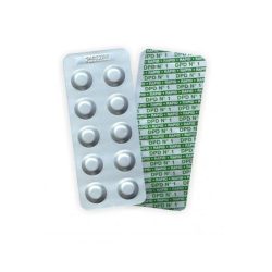   Pótreagens indikátor DPD1 tabletta, szabad klór méréshez, PoolLab és PrimeLab készülékekhez, 1 levél / csomag