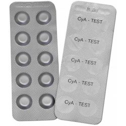   Pótreagens indikátor Cya-Test tabletta, cianursav méréshez, 5 levél / csomag