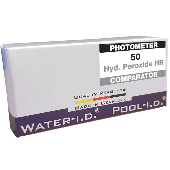 Pótreagens indikátor Hydrogen Peroxid HR tabletta, hydrogén peroxid - DEWAN szint méréshez, fotométer vízelemzőhöz, 5 levél / csomag