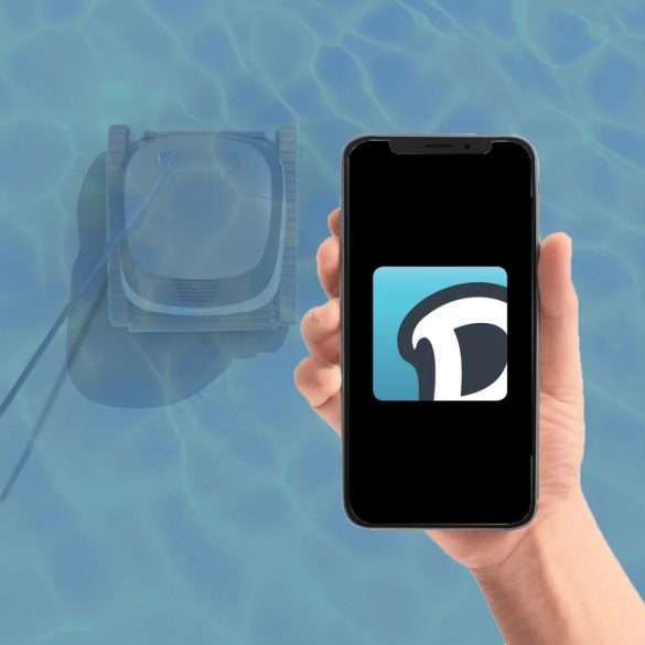 Medencetisztító robot, Dolphin S2000, teljes medencetisztítás (padló, fal, vízvonal, lépcső és napozóterasz tisztítás), PowerStream navigáció, kábelcsavarodás-gátló, applikáció vezérlés