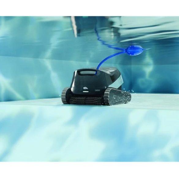 Medencetisztító robot, Dolphin S3000, teljes medencetisztítás (padló, fal, vízvonal, lépcső és napozóterasz tisztítás), PowerStream navigáció, kábelcsavarodás-gátló, applikáció vezérlés, Caddy tartozékkal