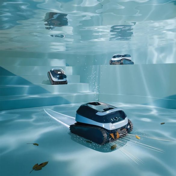 Medencetisztító robot, Dolphin EON 120, teljes medencetisztítás (padló, fal, vízvonal és lépcső tisztítás), SmartMap navigáció, UltraRun mód, DebrisLock szűrőrendszer, applikáció vezérlés